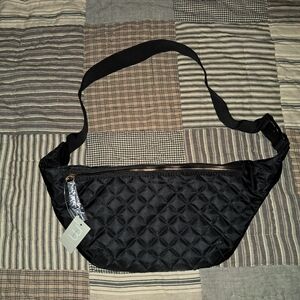 Maurices Black Quilted Bag